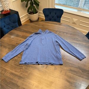 Ralph Lauren Heather Blue Quarter-Zip Sweater